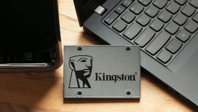 Kingston UV500 480GB SSD review unit with metal chassis