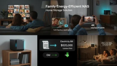 Energy-efficient NAS for families 2026 saving 200 dollars per year on home server power