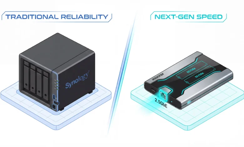 Asustor vs Synology 2026 speed comparison — HomeCloudHQ