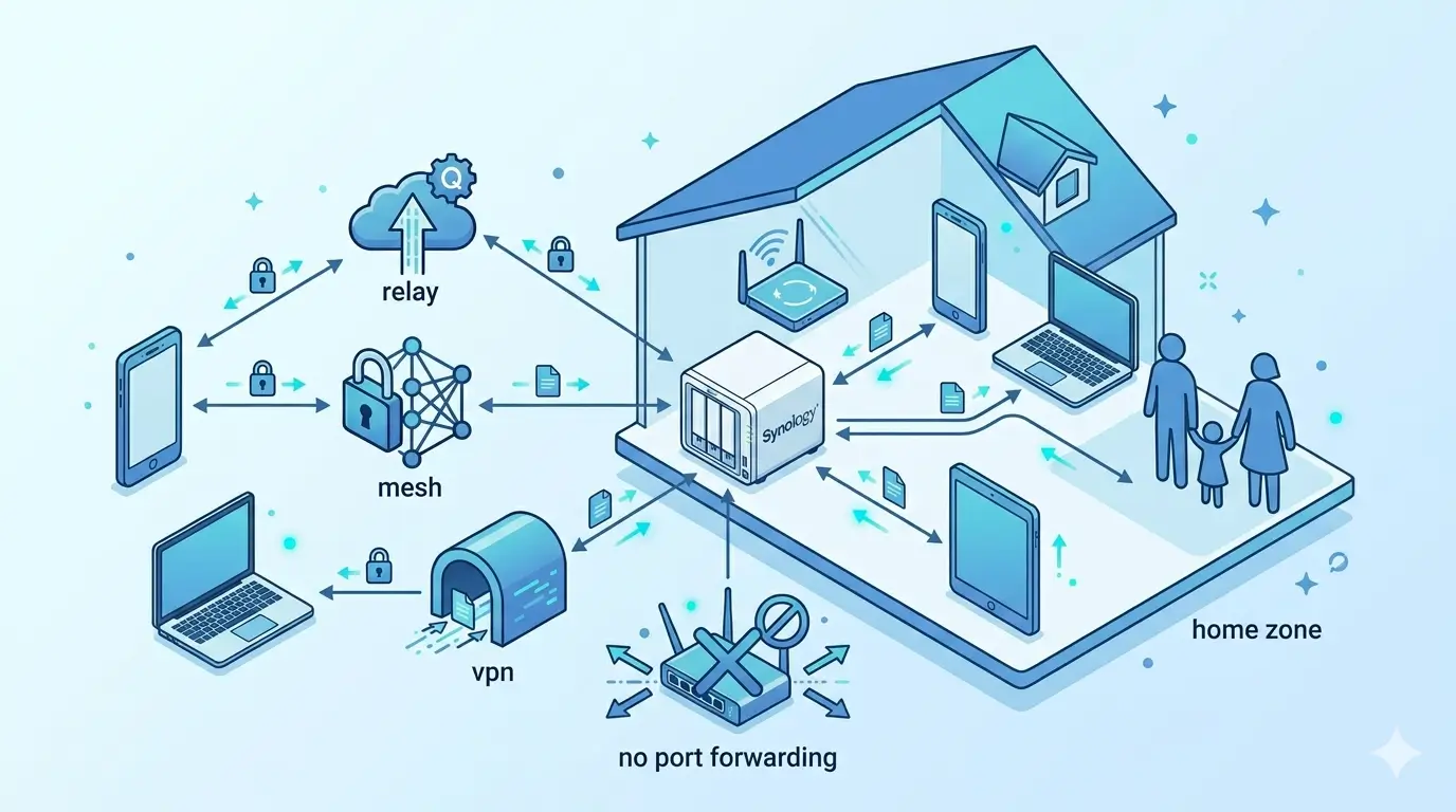 How to Access Your NAS Remotely setup on a family home network