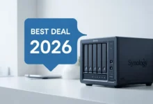 Best Synology NAS Deals 2026 — Live price tracker comparing DS224+, DS423+ and DS923+ across Amazon and B&H Photo