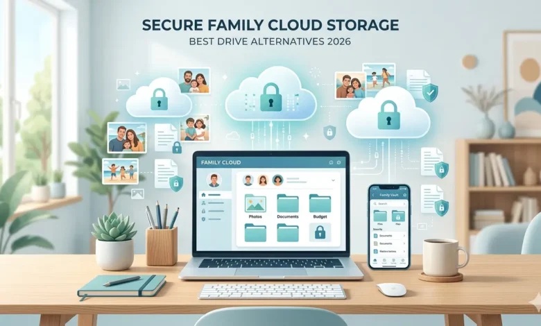 Best Google Drive alternative for families 2026 — pCloud, Internxt, and Sync.com compared