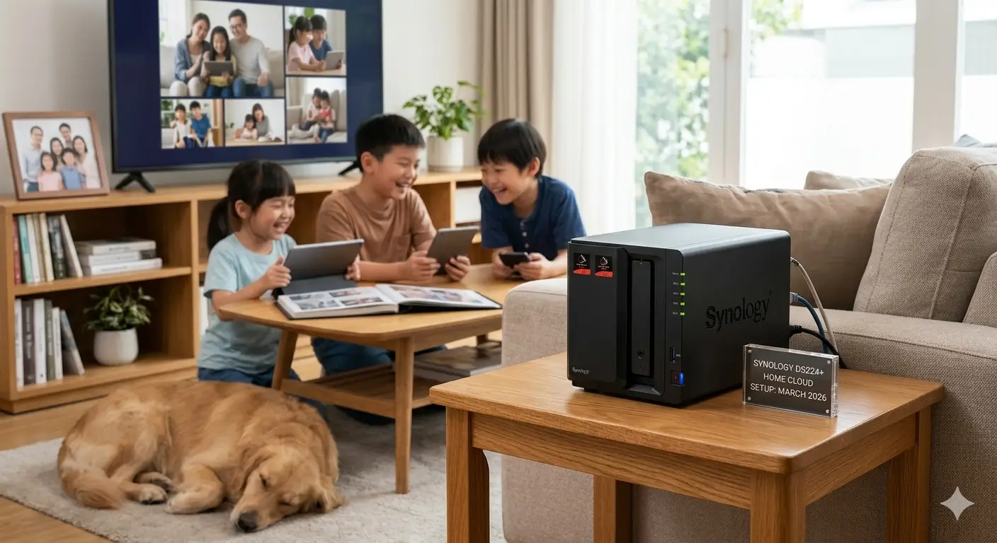 best NAS for home use in 2026 — Synology DS224+ setup for families