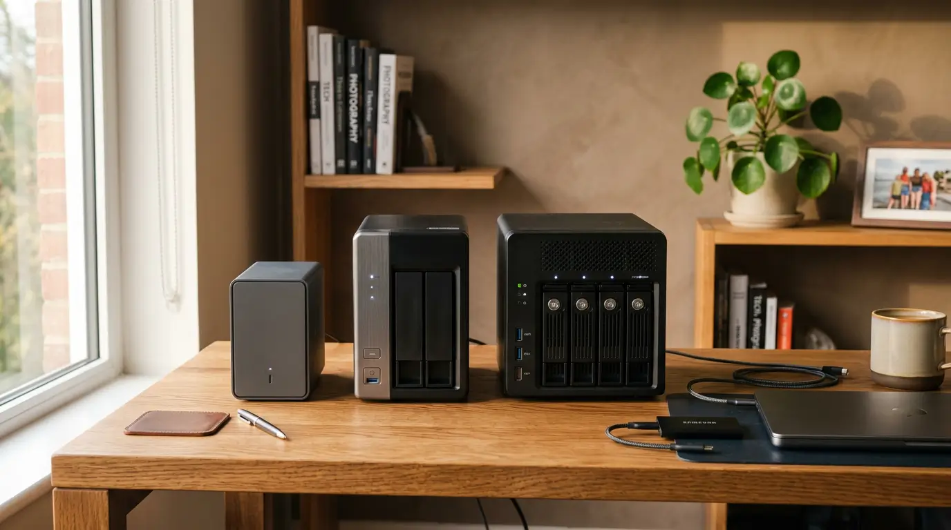 Top 2026 NAS Devices Tested on a modern home office desk